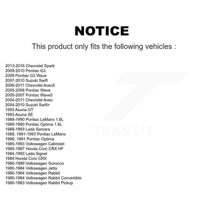Wheel Bearing Front Pair For Chevrolet Aveo Pontiac Aveo5 Wave Spark G3 Suzuki