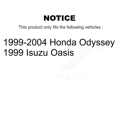 Wheel Bearing And Hub Assembly Rear Pair For Honda Odyssey Isuzu Oasis