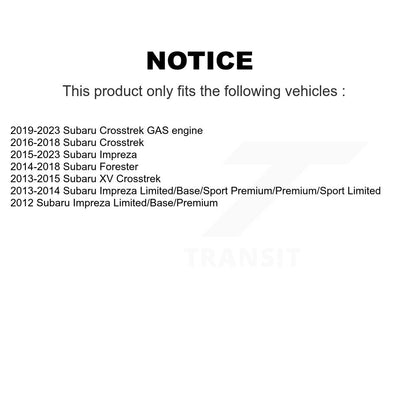 Wheel Bearing & Hub Assembly Rear Pair For Subaru Crosstrek Impreza Forester XV