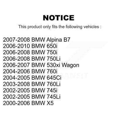 Wheel Bearing Assembly Rear Pair For BMW X5 530xi 650i 645Ci 750i 750Li 745i B7