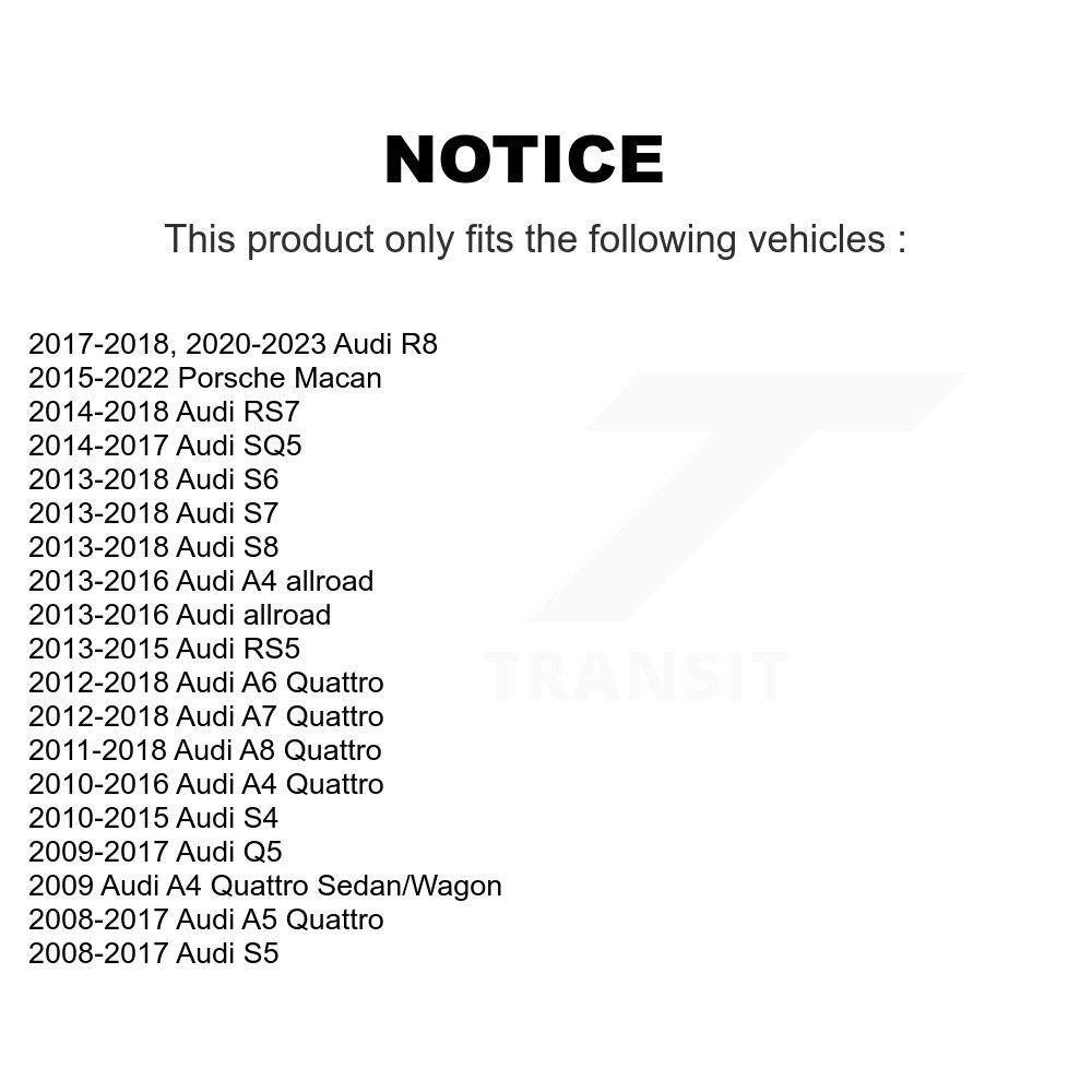 Wheel Bearing Assembly Rear Pair For Audi Q5 Porsche Macan A4 Quattro A5 S4 S5