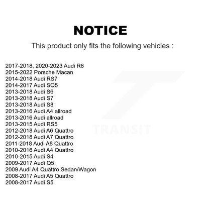 Wheel Bearing Assembly Rear Pair For Audi Q5 Porsche Macan A4 Quattro A5 S4 S5