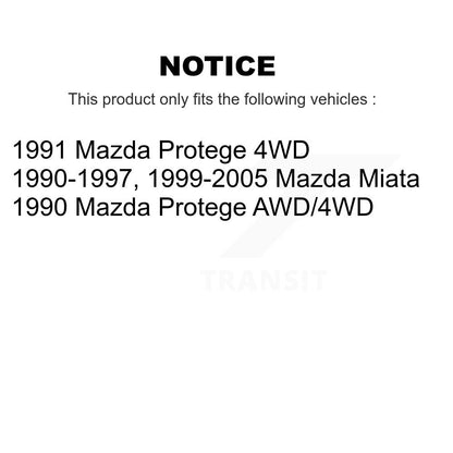 Wheel Bearing Rear Pair For Mazda Miata Protege