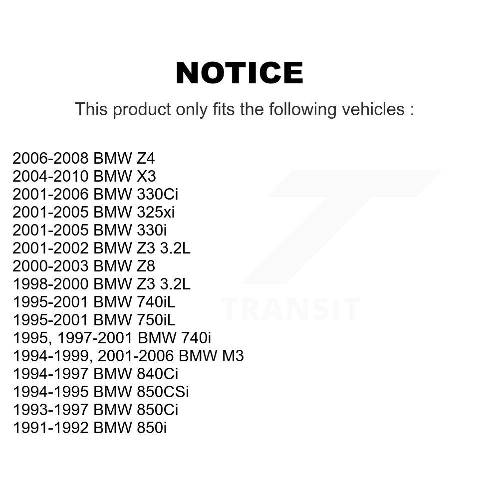 Wheel Bearing Rear Pair For BMW X3 Z3 330Ci M3 Z4 325xi 330i 740i 740iL Z8 850i