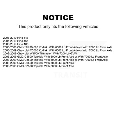 Wheel Bearing Race Front Outer Pair For GMC W4500 Forward Hino Chevrolet 145 165