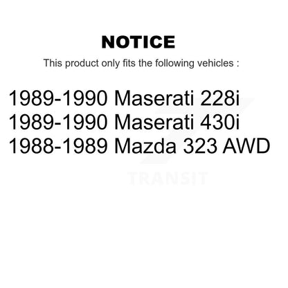 Wheel Bearing And Race Rear Inner Pair For Mazda 323 Maserati 430i 228i