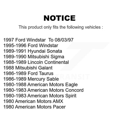 Wheel Bearing Race Rear Inner Pair For Ford Windstar American Motors Eagle Sable