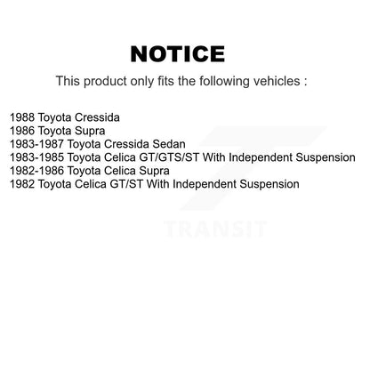 Wheel Bearing And Race Rear Outer Pair For Toyota Celica Cressida Supra