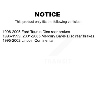 Wheel Bearing Hub Assembly Front Rear Kit For Ford Taurus Mercury Sable Lincoln