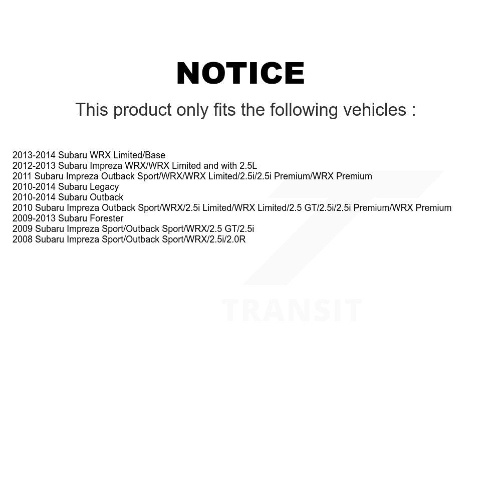 Wheel Bearing & Hub Assembly Front Rear Kit For Subaru Impreza Forester Outback