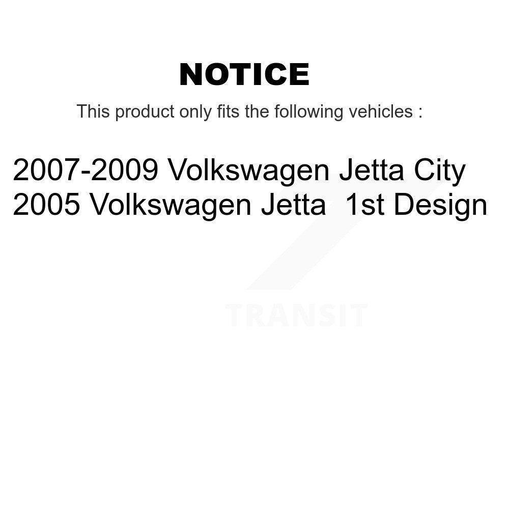 Wheel Bearing & Hub Assembly Front Rear Kit For Volkswagen Jetta City
