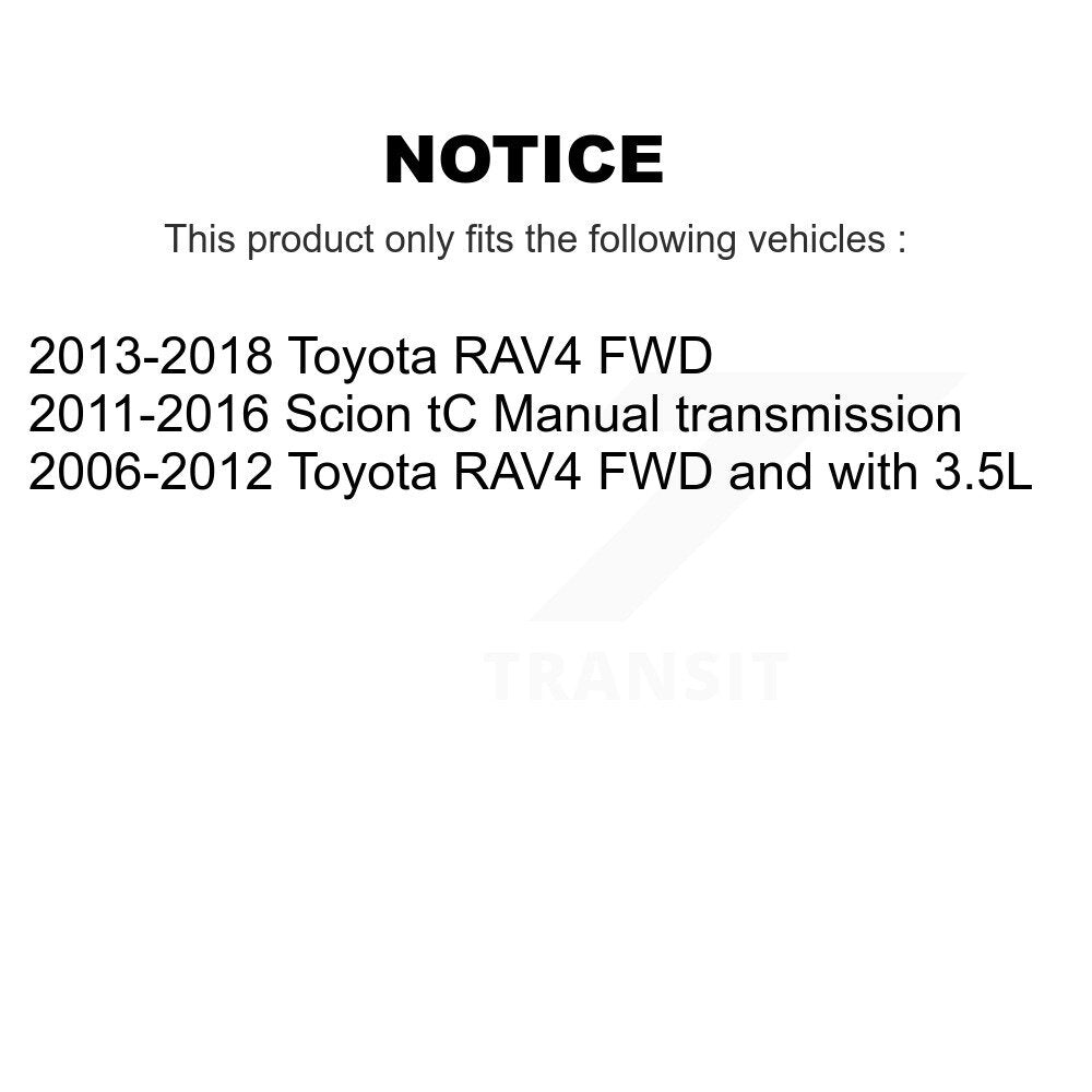 Wheel Bearing & Hub Assembly Front Rear Kit For Toyota RAV4 Scion tC