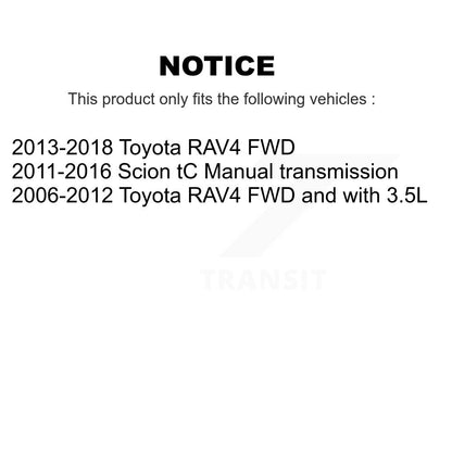 Wheel Bearing & Hub Assembly Front Rear Kit For Toyota RAV4 Scion tC