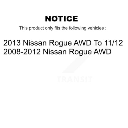 Wheel Bearing & Hub Assembly Front Rear Kit For Nissan Rogue AWD