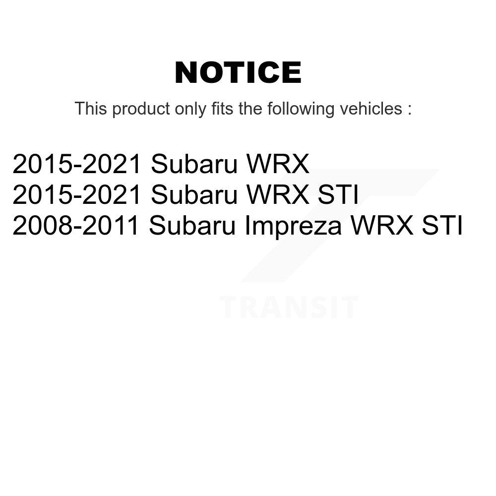 Wheel Bearing & Hub Assembly Front Rear Kit For Subaru Impreza WRX STI