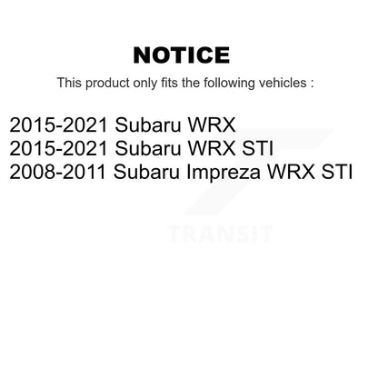 Wheel Bearing & Hub Assembly Front Rear Kit For Subaru Impreza WRX STI