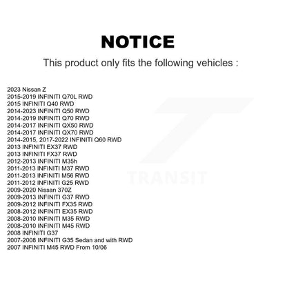 Wheel Bearing Hub Assembly Front Rear Kit For INFINITI Q50 G37 QX50 EX35 Nissan