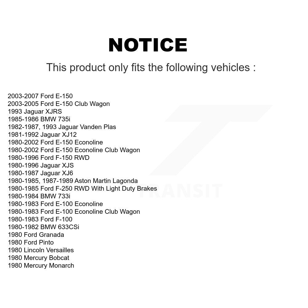 Wheel Bearing Race Front Inner Pair For Ford F-150 E-150 Econoline Jaguar F-250