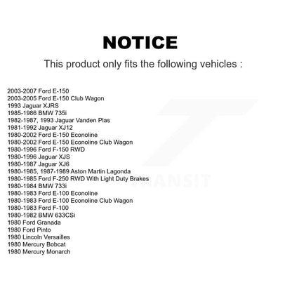 Wheel Bearing Race Front Inner Pair For Ford F-150 E-150 Econoline Jaguar F-250