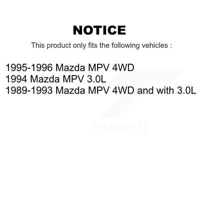 Wheel Bearing Front Inner Pair For Mazda MPV