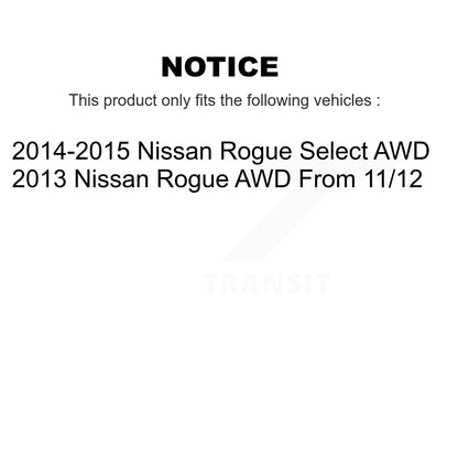 Wheel Bearing & Hub Assembly Front Rear Kit For Nissan Rogue Select AWD