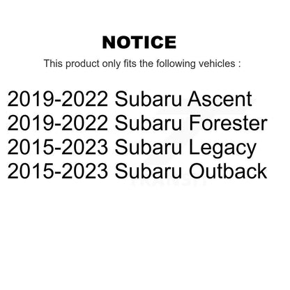 Wheel Bearing & Hub Assembly Front Rear Kit For Subaru Outback Forester Legacy
