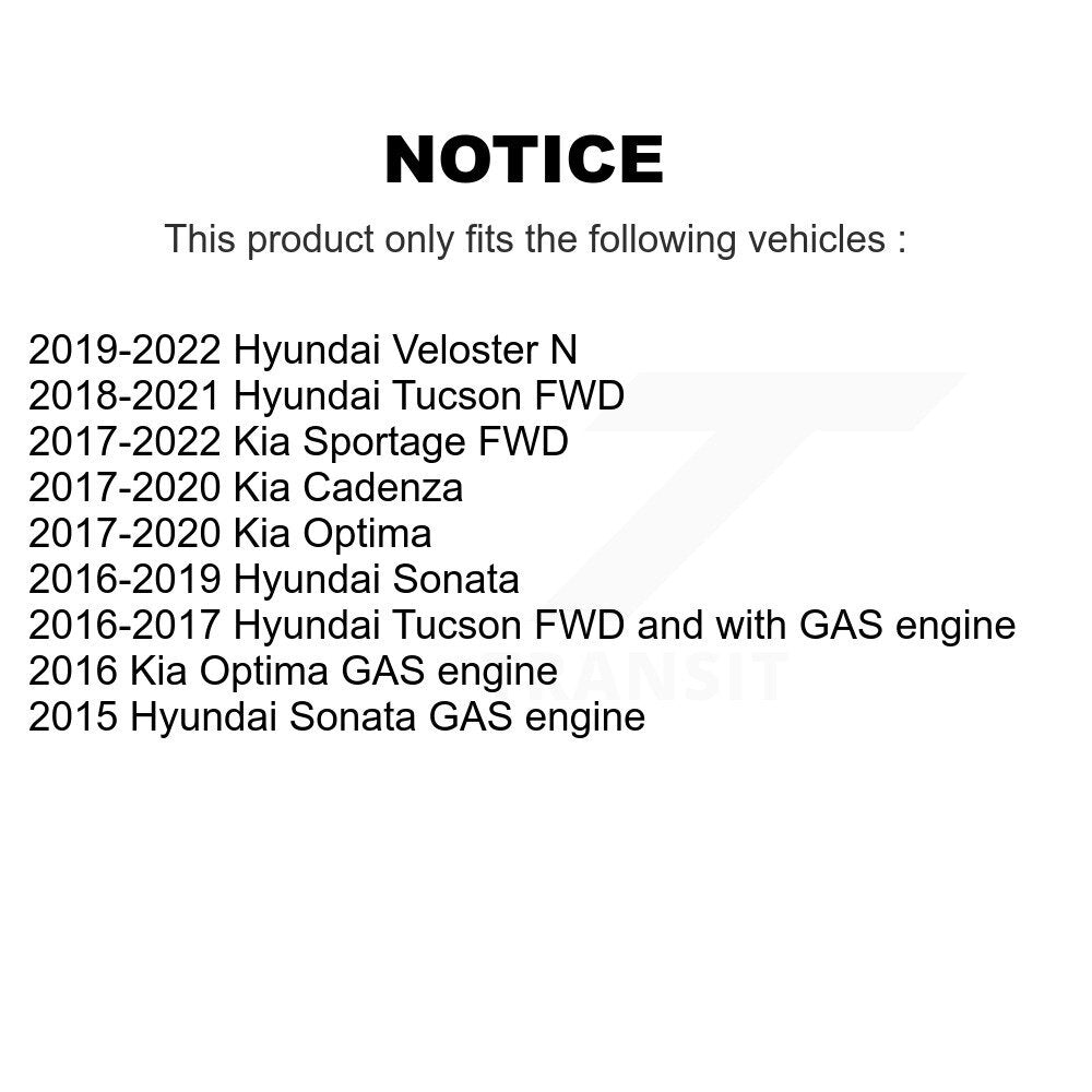 Wheel Bearing & Hub Assembly Rear Pair For Hyundai Tucson Kia Sportage Sonata N