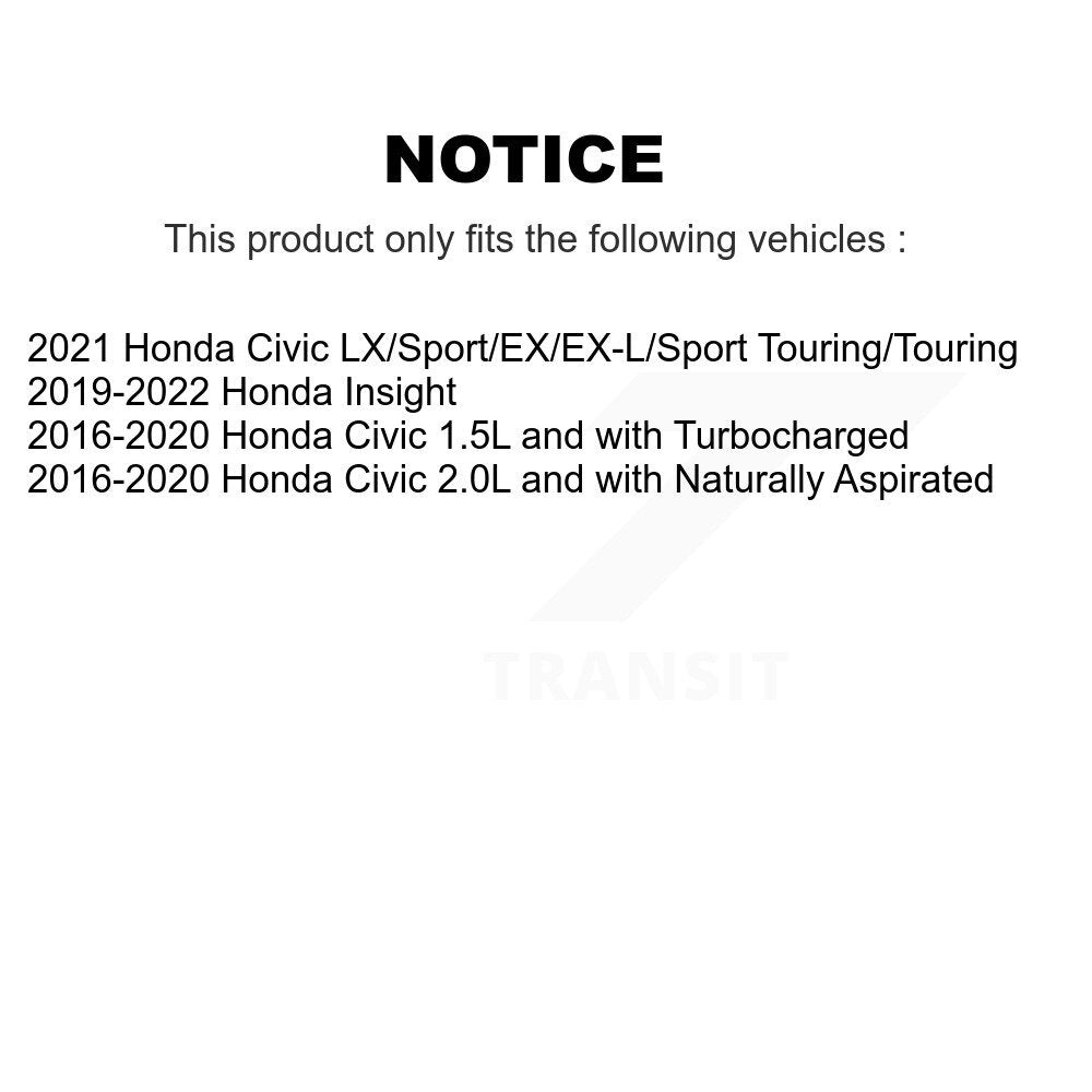 Wheel Bearing And Hub Assembly Rear Pair For Honda Civic Insight