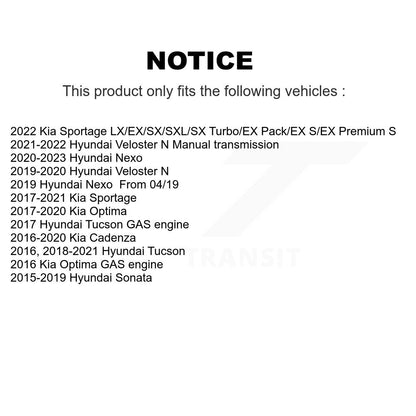 Wheel Bearing & Hub Assembly Front Pair For Hyundai Tucson Kia Sportage Sonata N