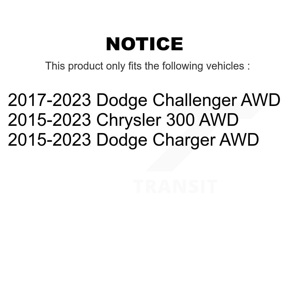 Wheel Bearing & Hub Assembly Front Rear Kit For Dodge Charger Chrysler 300 AWD