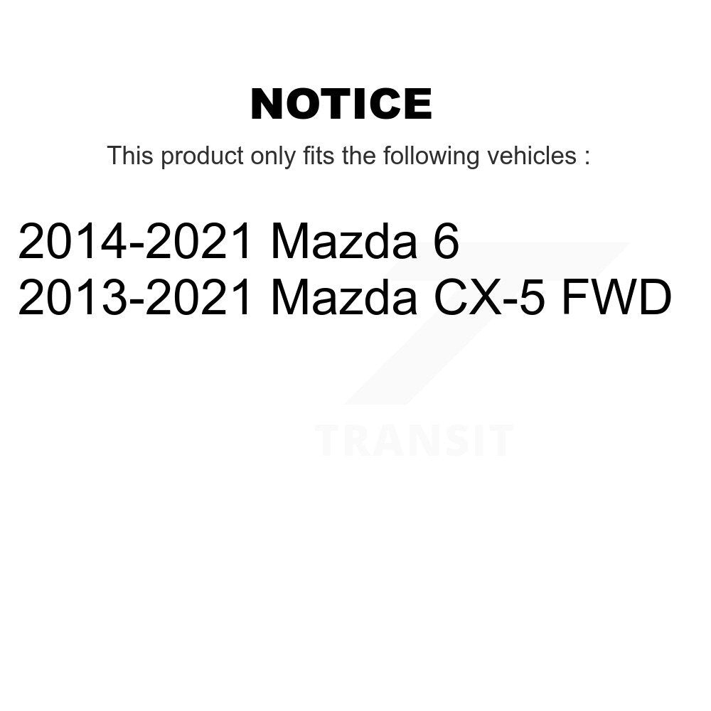 Wheel Bearing & Hub Assembly Front Rear Kit For Mazda CX-5 6