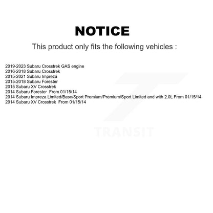 Wheel Bearing Hub Assembly Front Rear Kit For Subaru Crosstrek Forester Impreza