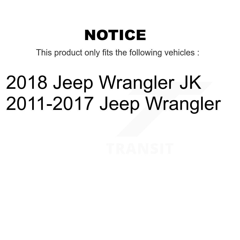 Wheel Bearing And Hub Assembly Front Pair For Jeep Wrangler JK