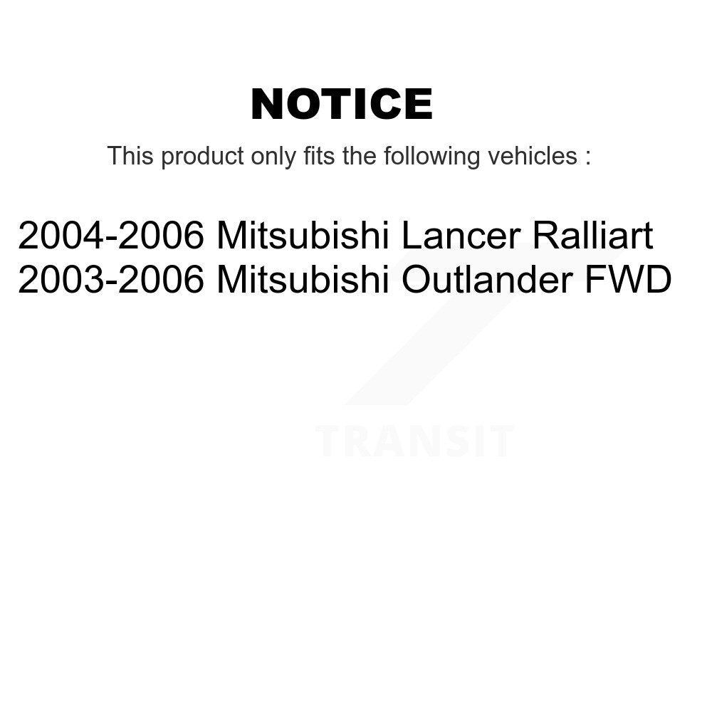 Wheel Bearing And Hub Assembly Front Rear Kit For Mitsubishi Lancer Outlander