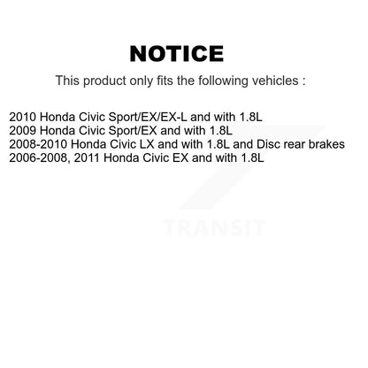 Wheel Bearing And Hub Assembly Front Rear Kit For Honda Civic
