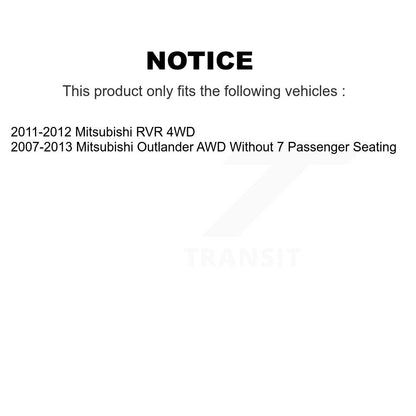 Wheel Bearing And Hub Assembly Front Rear Kit For Mitsubishi Outlander RVR
