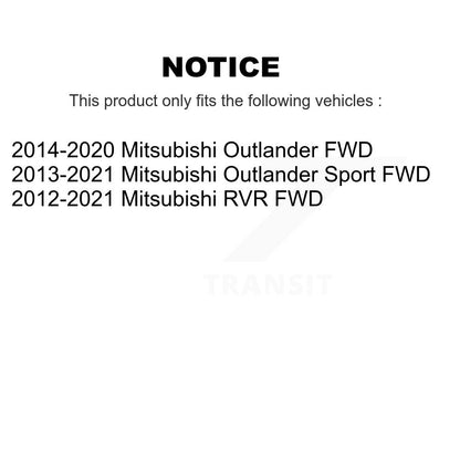 Wheel Bearing Hub Assembly Front Rear Kit For Mitsubishi RVR Outlander Sport FWD