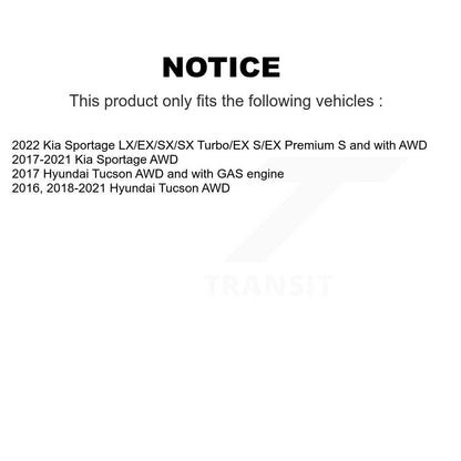 Wheel Bearing & Hub Assembly Front Rear Kit For Hyundai Tucson Kia Sportage