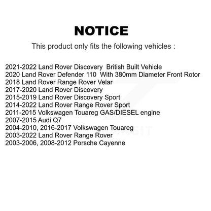 Wheel Bearing Front Rear Kit For Land Rover Range Sport Volkswagen Touareg Audi