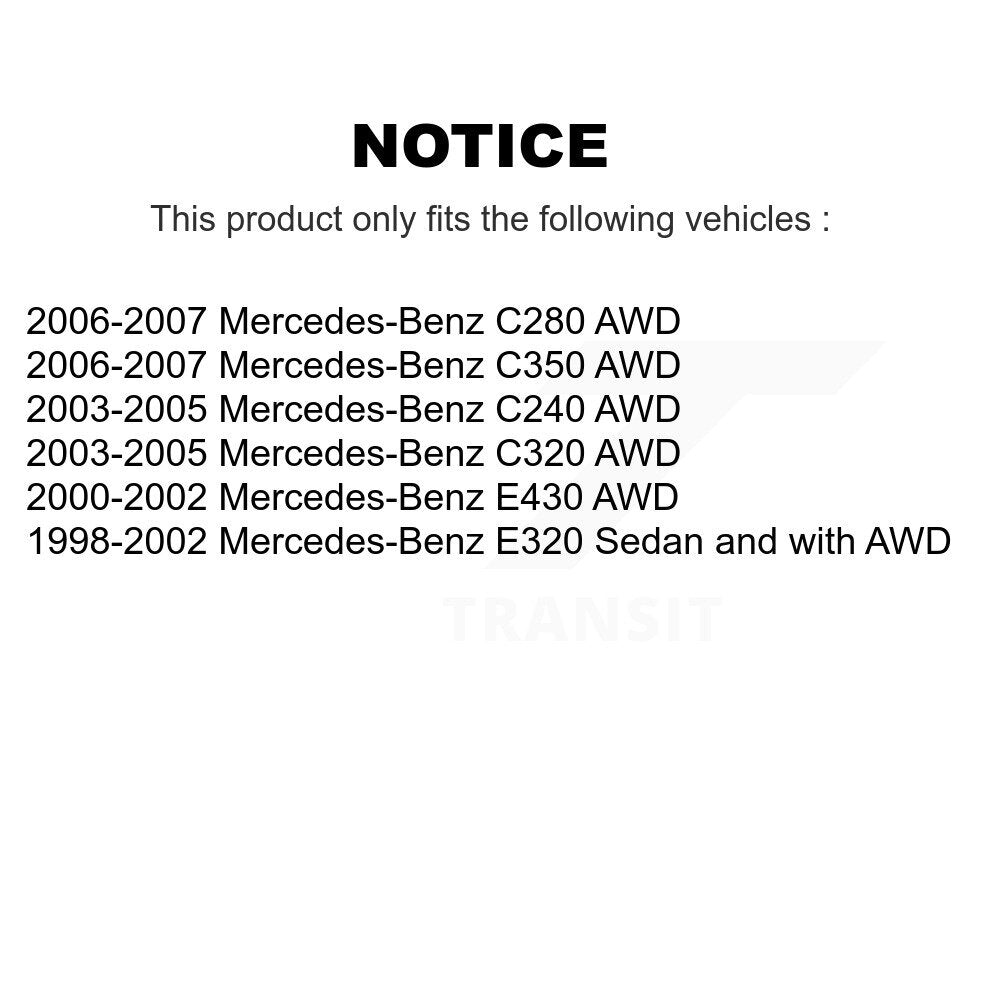 Wheel Bearing Front Rear Kit For Mercedes-Benz C280 C240 E320 C320 C350 E430