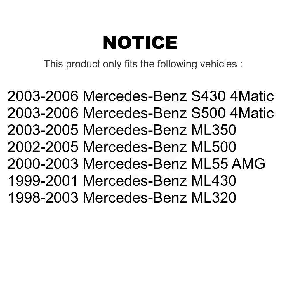 Wheel Bearing Front Rear Kit For Mercedes-Benz ML320 ML350 ML500 S430 S500 ML430