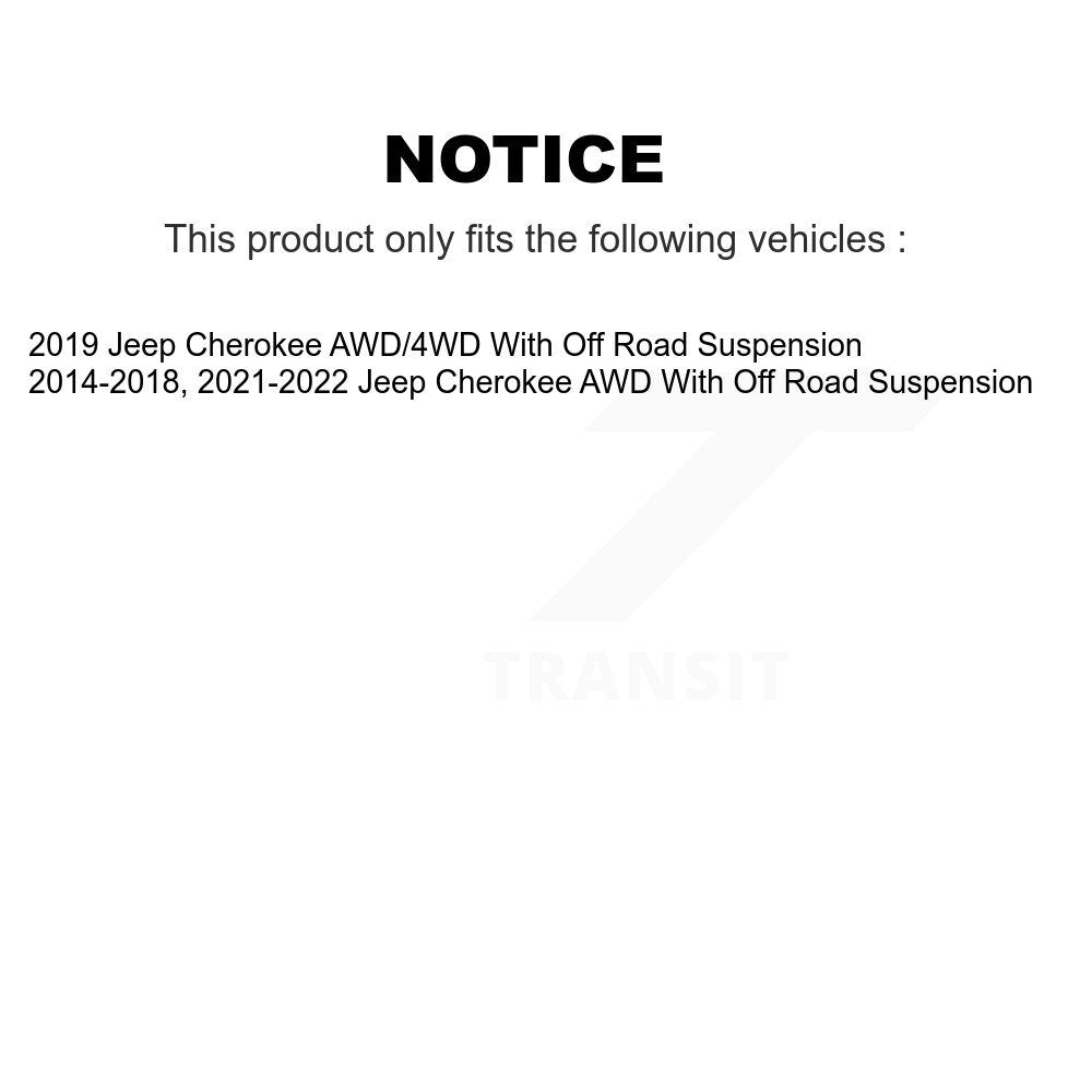 Wheel Bearing & Hub Assembly Front Rear Kit For Jeep Cherokee