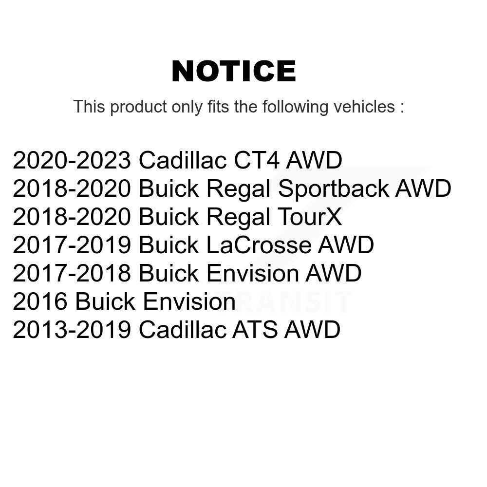 Wheel Bearing & Hub Assembly Front Rear Kit For Cadillac ATS Buick Envision CT4