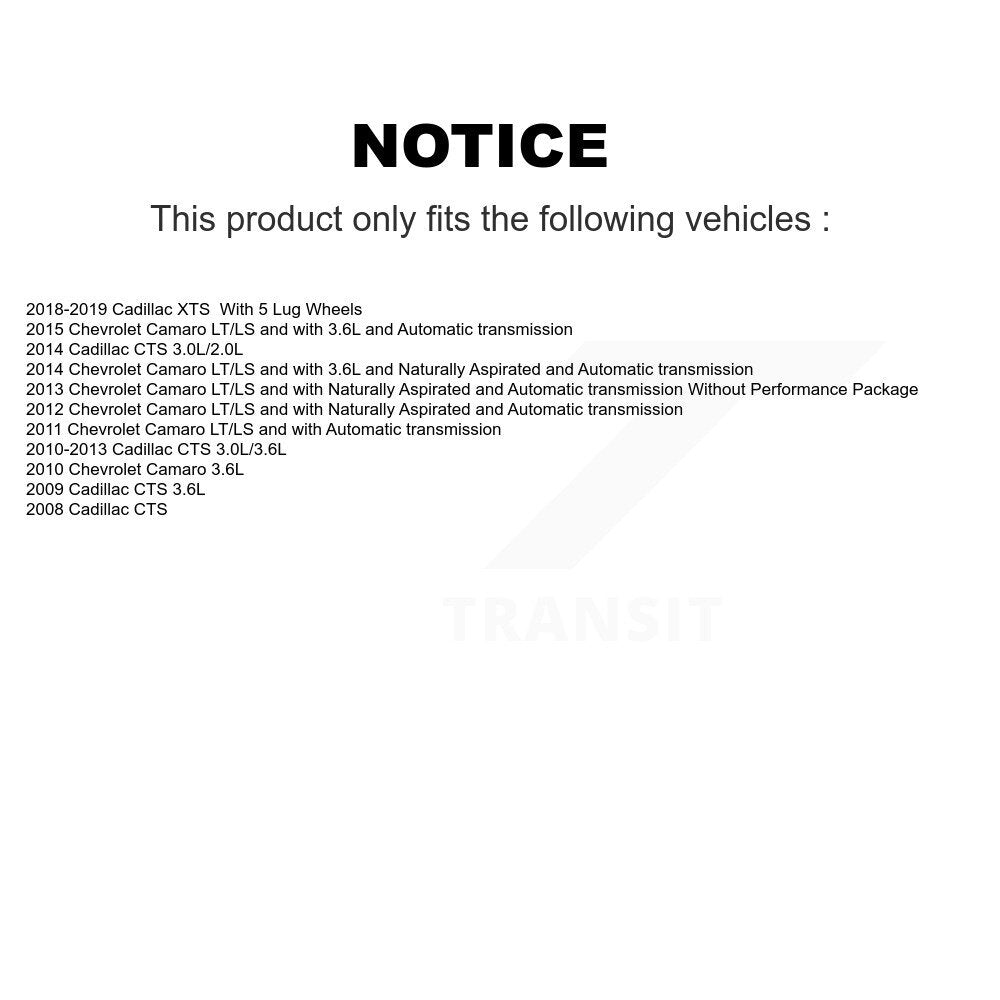 Wheel Bearing Hub Assembly Front Rear Kit For Chevrolet Camaro Cadillac CTS XTS