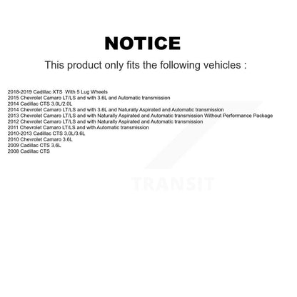 Wheel Bearing Hub Assembly Front Rear Kit For Chevrolet Camaro Cadillac CTS XTS