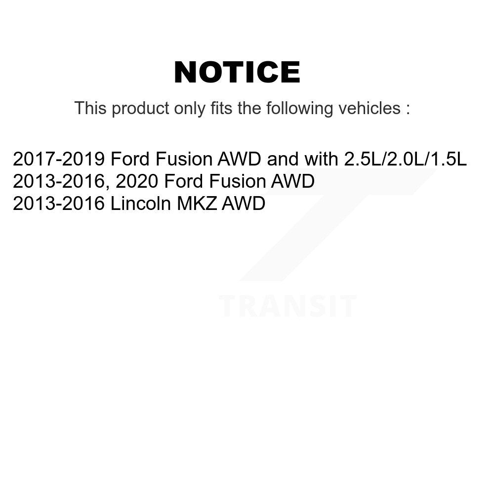 Wheel Bearing & Hub Assembly Front Rear Kit For Ford Fusion Lincoln MKZ