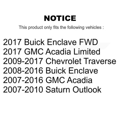 Wheel Bearing Hub Assembly Front Rear Kit For GMC Acadia Buick Enclave Chevrolet