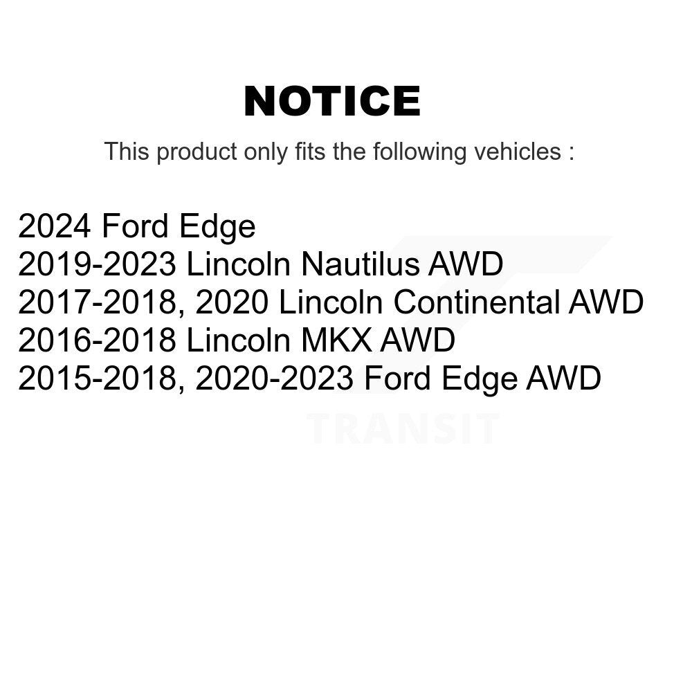 Wheel Bearing & Hub Assembly Front Rear Kit For Ford Edge Lincoln Nautilus MKX