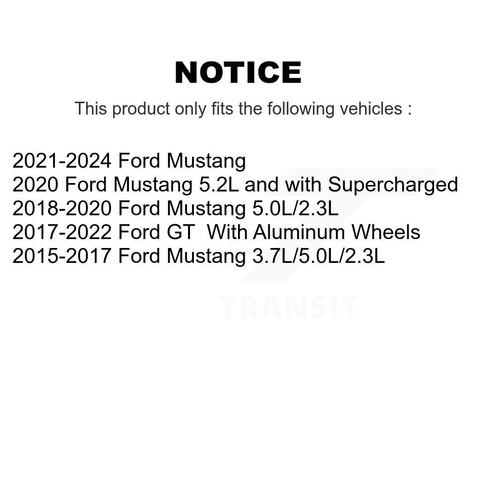 Wheel Bearing And Hub Assembly Rear Pair For Ford Mustang GT