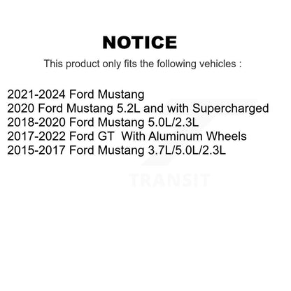 Wheel Bearing And Hub Assembly Rear Pair For Ford Mustang GT